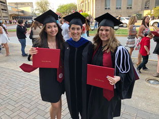 Lydia, Jen, and Christine Graduation